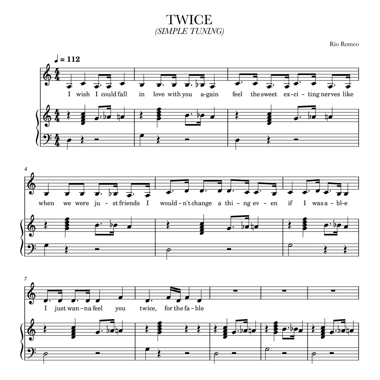 TWICE SHEET MUSIC